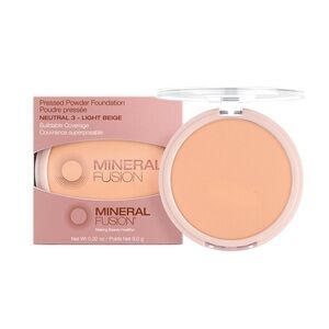 Mineral Fusion Pressed Powder Foundation - In Neutral 3 - Light Beige